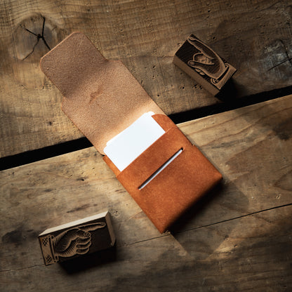 Stitchless Buck with open flap in Olmo Pueblo