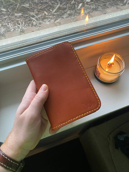 Bear Field Notes Cover: Handcrafted Leather EDC Notebook Cover